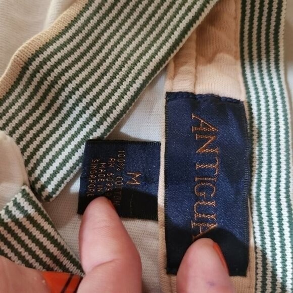 Antigua The Disney Store Embellished Mickey Mouse Golf SS Sz. M polo - Picture 5 of 10